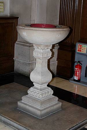 St Mary le Bow - The Font